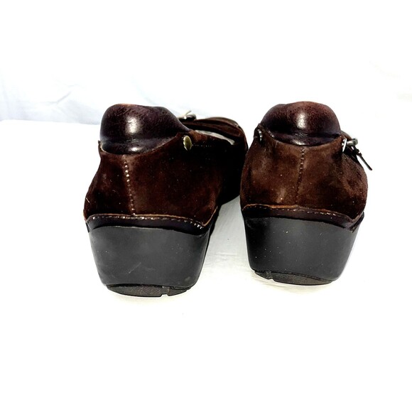 Liz Clairborne Belt Buckle Brown suede shoes 10 M - Picture 4 of 6